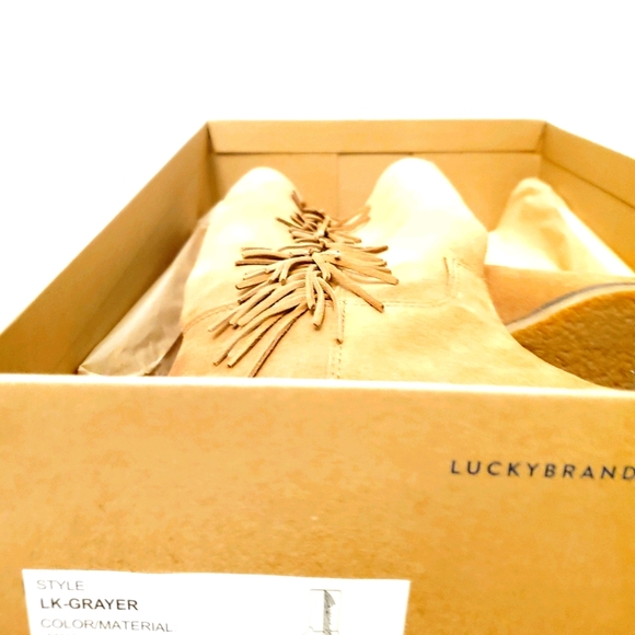 Lucky Brand Suede Boots with Fringe - Picture 6 of 8
